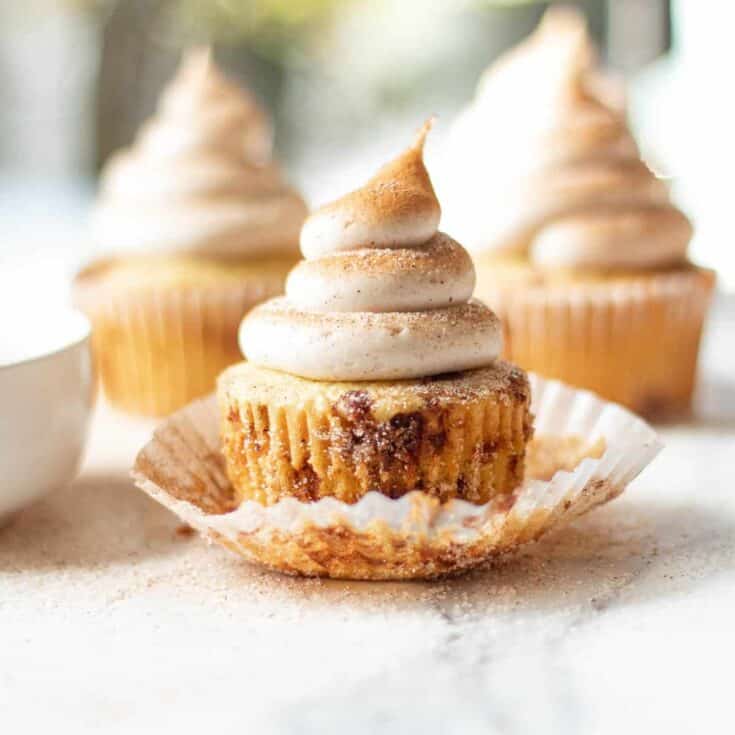 Image for Cinnamon Cupcakes Recipe with Cream Cheese Frosting
