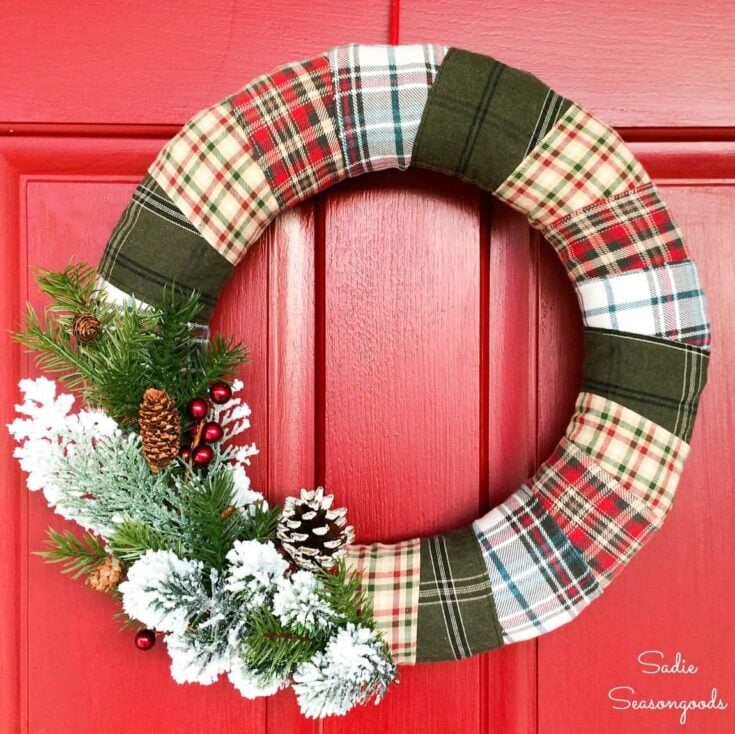 Image for Plaid Christmas Wreath