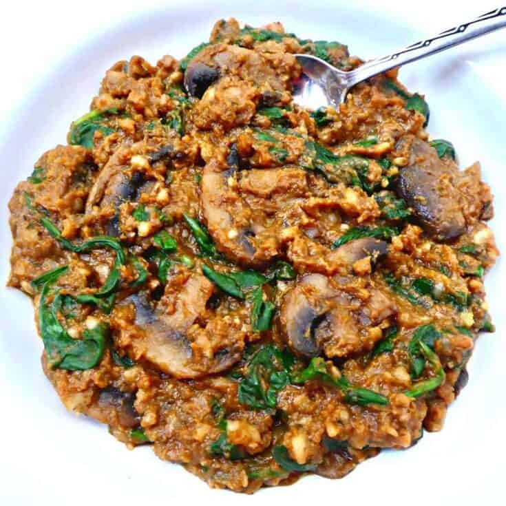 Image for Pumpkin Mushroom Risotto With Spinach