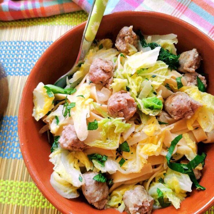 Image for Sausage and Cabbage Pasta