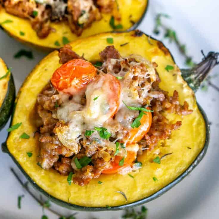 Image for Italian Sausage Stuffed Acorn Squash 