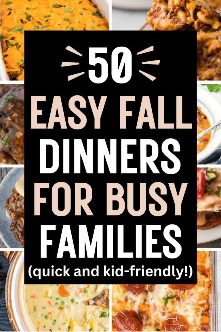 50 Easy Fall Meal Ideas for Busy Families