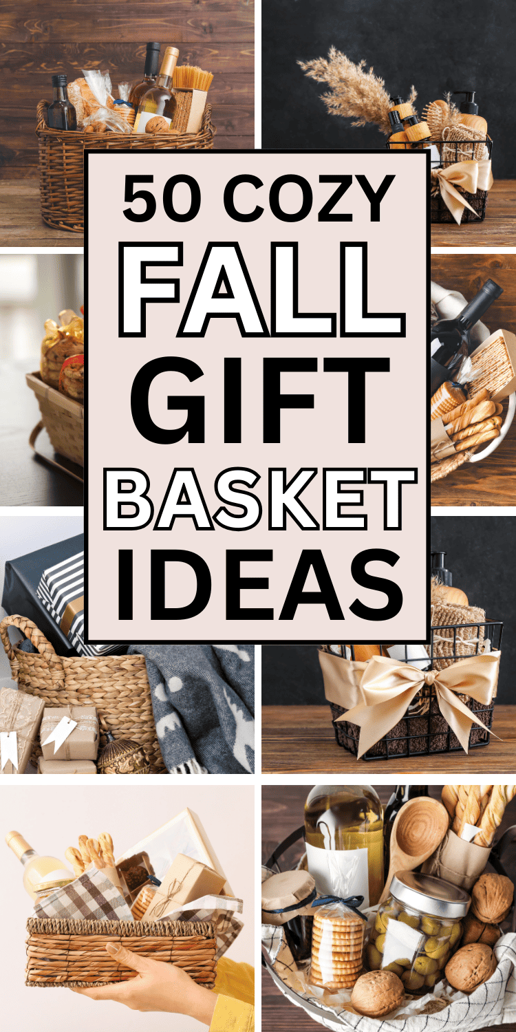 Cozy Fall gift basket ideas! Cute Fall themed gift baskets for women, silent auction gift basket ideas fall, Fall raffle basket ideas cheap, fall theme gift basket ideas, fall themed gift baskets diy, autumn gift basket ideas aesthetic, fall gift box ideas diy, thanksgiving basket ideas gift for him, fall gift basket ideas for women, womens fall gift basket ideas, fall raffle basket ideas fundraising, thankful basket ideas, fall raffle basket ideas fundraising, fall festival ideas for church.