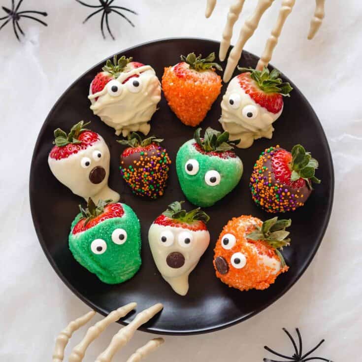 Image for Easy Halloween Chocolate Covered Strawberries