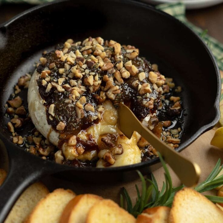 Image for Baked Brie with Fig Jam and Caramelized Onions