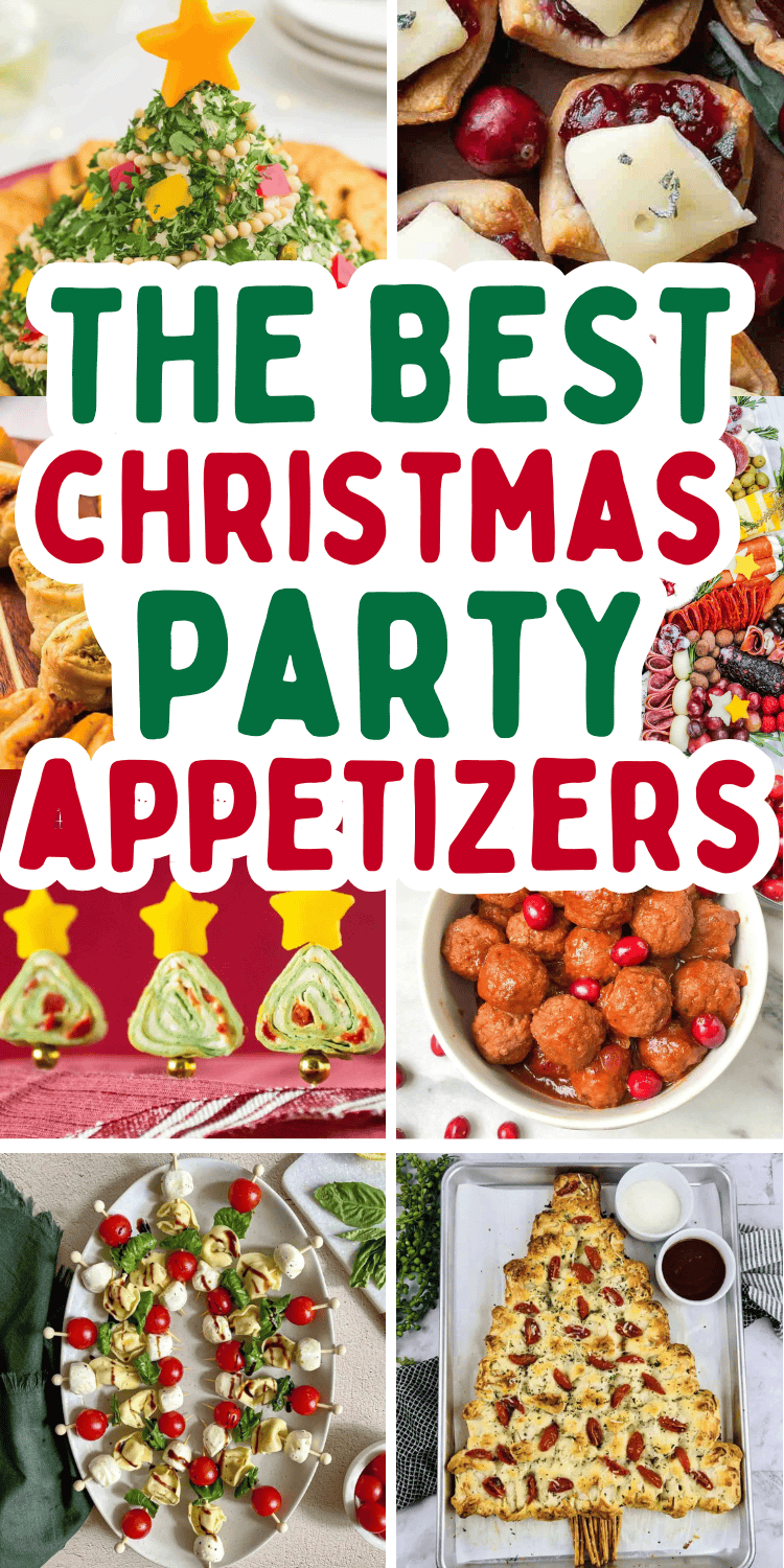 Easy Christmas party appetizers! These fun and festive finger foods include make ahead dips and appetizers for holiday parties. The best food for Christmas party, christmas finger food ideas for parties, christmas party food ideas appetizers, christmas potluck ideas appetizers, finger food christmas party, xmas appetizers party food, christmas themed appetizers for a crowd, christmas eve appetizers, kid friendly holiday appetizers, christmas entertaining, christmas potluck ideas appetizers.