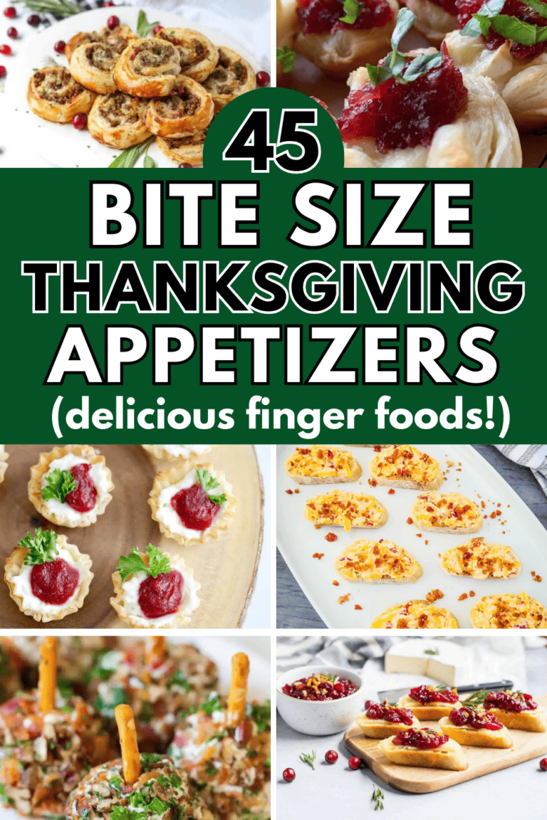 45 Easy Thanksgiving Finger Foods & Bite Size Appetizer Ideas