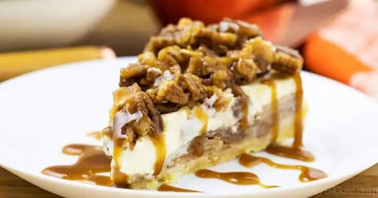 Thanksgiving Pie Reinvented: 39 Creative Fillings and Crusts 6 Caramel Apple Crisp Cheesecake FB
