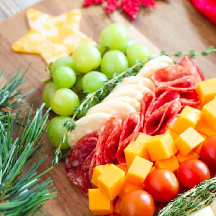 Image for Easy Christmas Tree Charcuterie Board