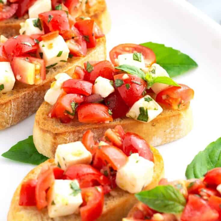 Image for Easy Bruschetta with Mozzarella