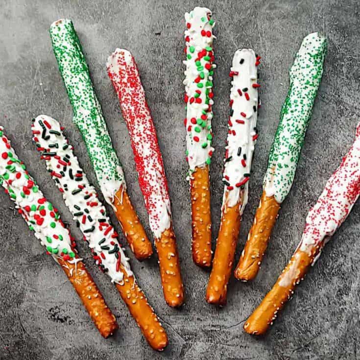 Image for Christmas Chocolate Covered Pretzel Rods