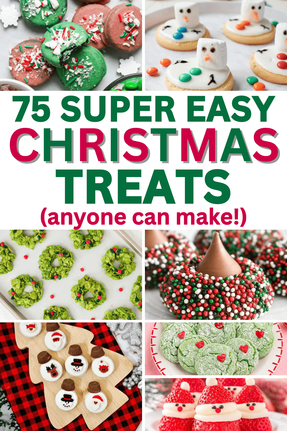 Quick and easy Christmas treats! These easy fun holiday treats are cute Christmas food gifts, snacks for a party or xmas treats for kids to make. Easy christmas treats to make, easy christmas treats to make food gifts, easy christmas cookies for kids simple holiday treats, christmas baking ideas treats easy, easy holiday treats gifts, no bake christmas treats easy for kids, xmas treats ideas easy diy, cute christmas desserts for a crowd, easy christmas sweets recipes, homemade christmas treats.
