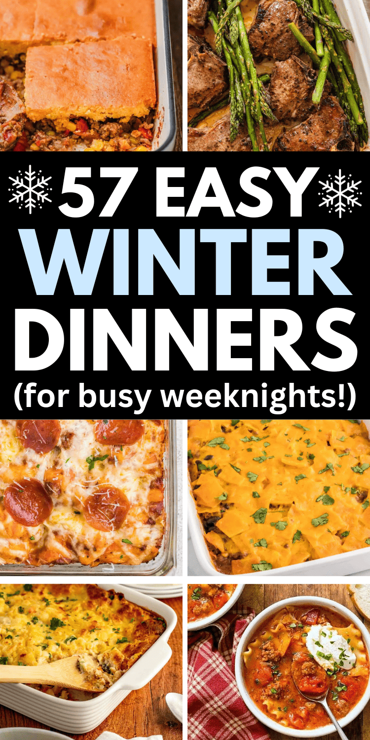 Easy dinner recipes for winter! Cold weather easy winter recipes dinner, quick and easy winter dinner recipes families, quick winter meals easy dinners, winter family dinner ideas, dinner recipes for family winter, sunday dinner ideas winter, easy winter dinner recipes healthy, quick easy winter dinner ideas, easy winter crockpot meals dinners, hearty winter meals cold weather, easy dinner winter recipes, winter food ideas dinner, cozy winter meals easy recipes, winter supper ideas easy dinners.