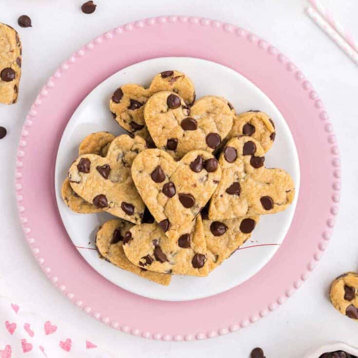 Image for Heart-Shaped Chocolate Chip Cookies 