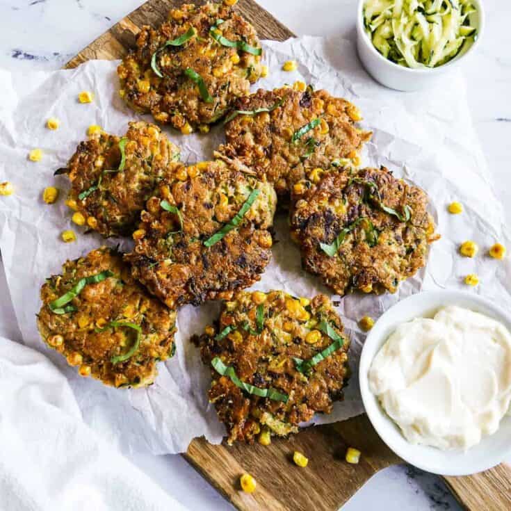 Image for Crispy Zucchini and Corn Fritters