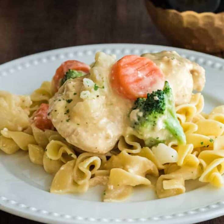 Image for Creamy Crockpot Chicken & Veggies