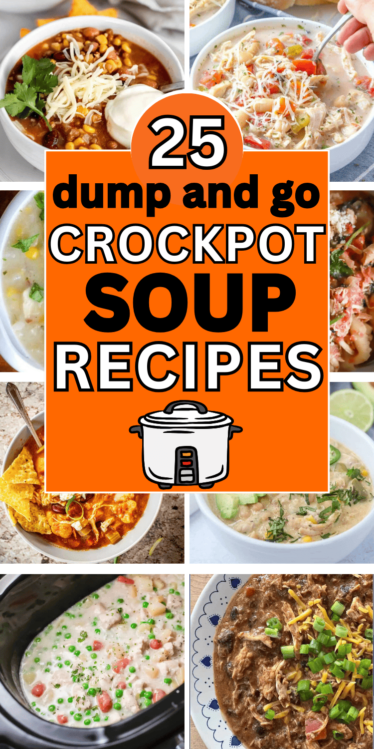 Quick and easy crockpot soup recipes! These easy dump crockpot soup recipes, easy crockpot soup recipes cold weather, dump recipes dinner crock pots, cold weather dinner ideas crockpot easy, easy crockpot recipes with few ingredients, easy crockpot soup recipes 5 ingredients, crockpot freezer dump meals easy recipes, best crockpot soup recipes ever, quick and easy dinner recipes for two simple weeknight meals, slow cooker soup recipes easy simple, easy lasagna soup recipe crockpot, simple soup.