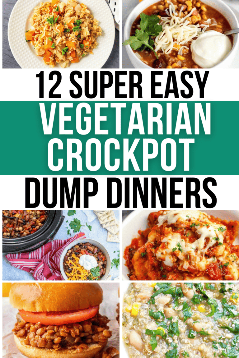 12 Easy Vegetarian Crockpot Dump Meals that Cook Themselves