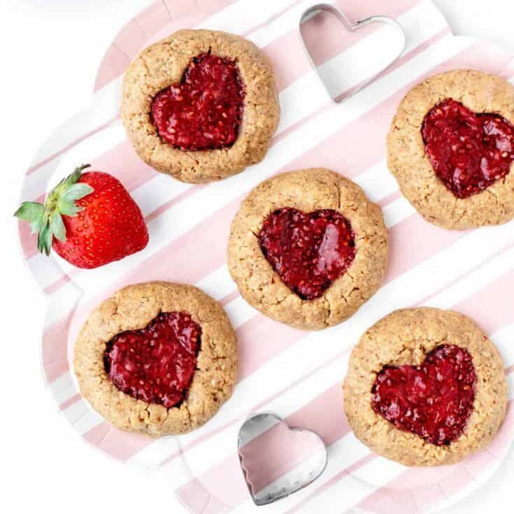 Image for Heart Thumbprint Cookies with Jam