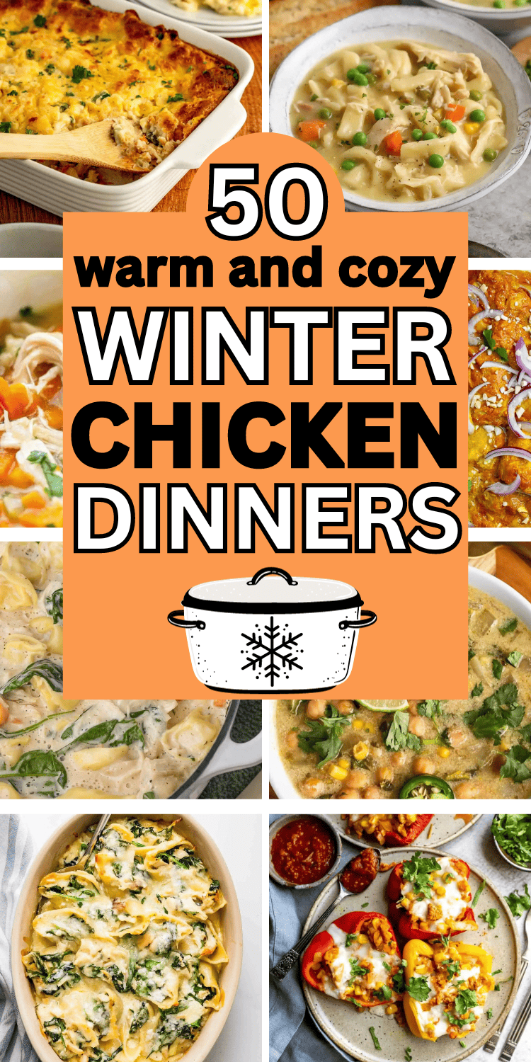 Cozy chicken dinner recipes! These winter chicken breast recipes are quick winter dinner recipes chicken, quick winter dinner recipes weeknight meals, cold winter dinner recipes chicken, winter dinner recipes healthy chicken, easy winter dinner recipes chicken, winter meal ideas healthy easy, winter supper ideas healthy, best chicken recipes for dinner families budget, chicken breast ideas dinner tonight easy recipes, simple dinner meals with chicken, sunday chicken dinner ideas families simple.