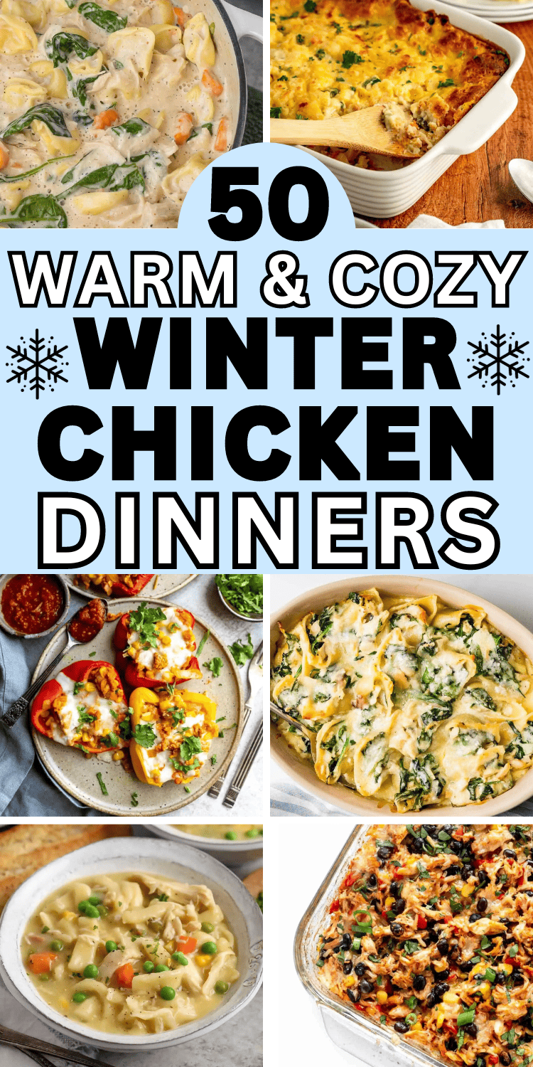 Cozy chicken dinner recipes! These winter chicken breast recipes are quick winter dinner recipes chicken, quick winter dinner recipes weeknight meals, cold winter dinner recipes chicken, winter dinner recipes healthy chicken, easy winter dinner recipes chicken, winter meal ideas healthy easy, winter supper ideas healthy, best chicken recipes for dinner families budget, chicken breast ideas dinner tonight easy recipes, simple dinner meals with chicken, sunday chicken dinner ideas families simple.