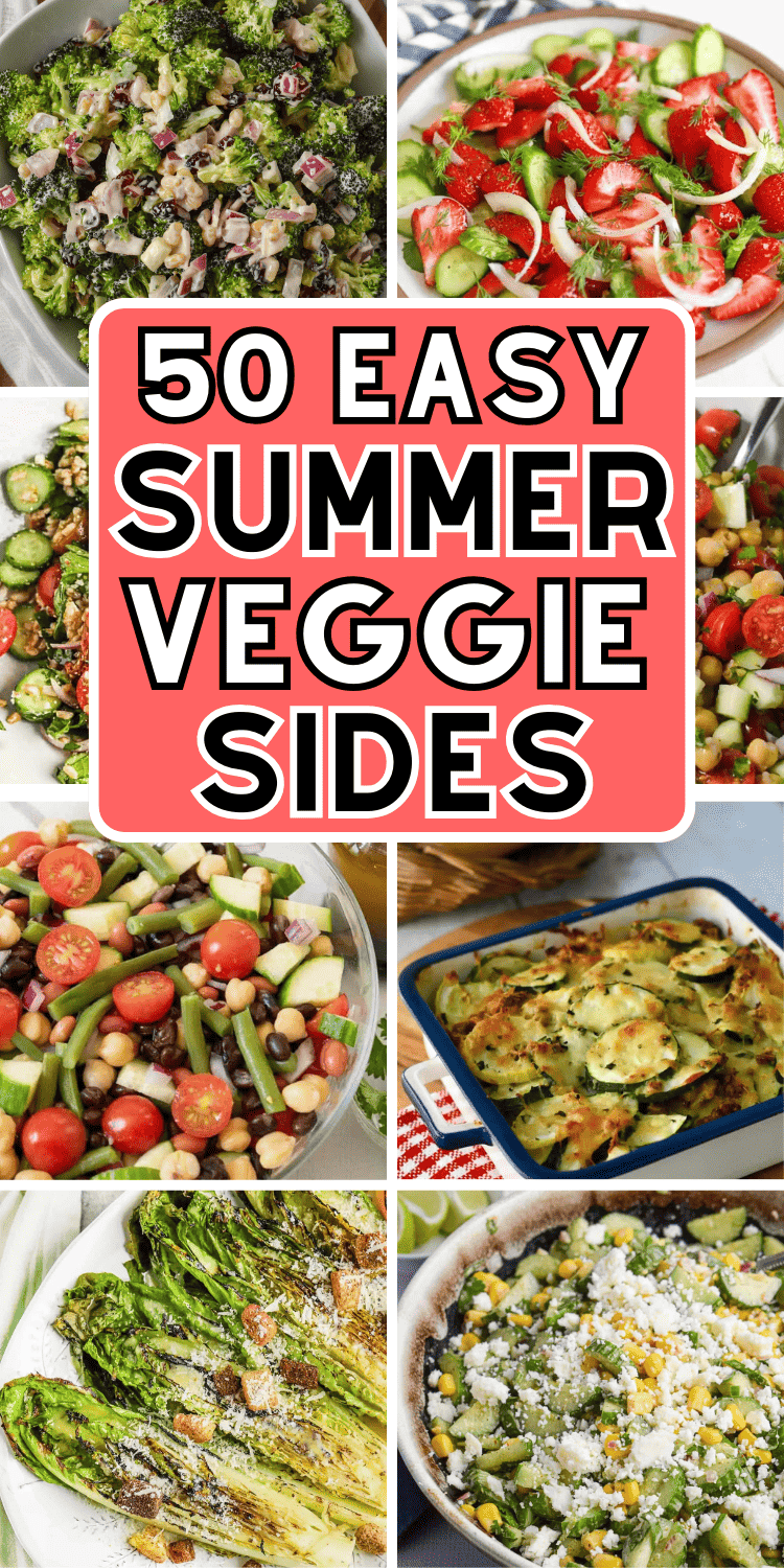 Easy summer vegetable side dishes! These veggie sides for steak, chicken, burgers, ribs, are healthy bbq side dishes veggie. BBQ veggie sides dishes, healthy side dishes for bbq parties summer potluck, healthy sides for summer bbq, bbq potluck side dishes summer, veggie sides for bbq, cold veggie side dishes for bbq, summer bbq veggie side dishes, summer vegetable sides, cookout side dishes vegetables, barbecue side dishes veggies, healthy summer picnic food ideas, bbq veggies in foil, bbq food.