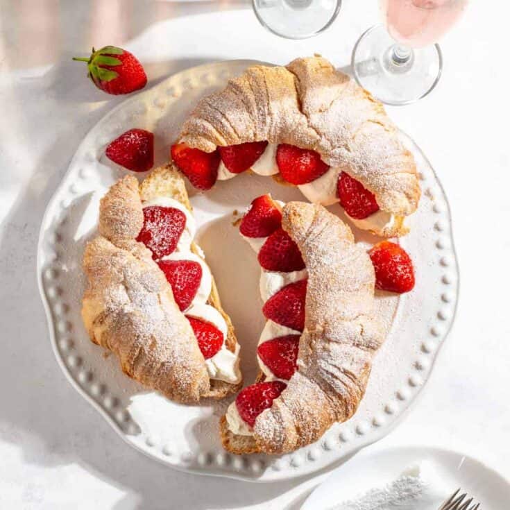 Image for Strawberry Croissants with Mascarpone Cream