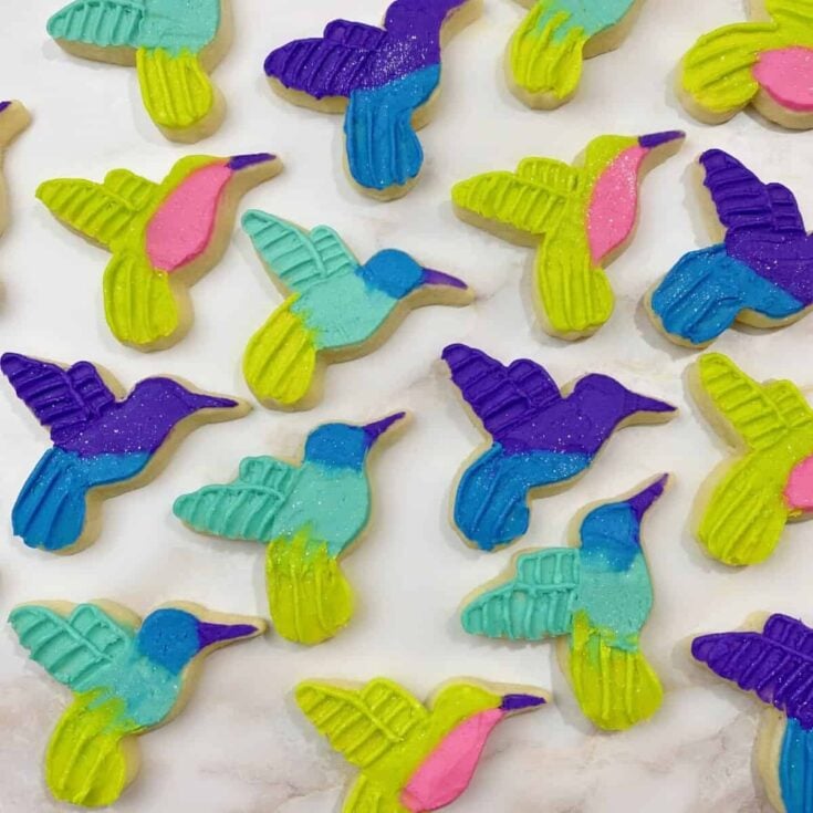 Image for Colorful Hummingbird Decorated Cookies