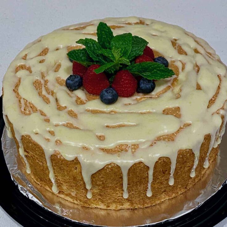 Image for Homemade Angel Food Cake with Lemon Ganache