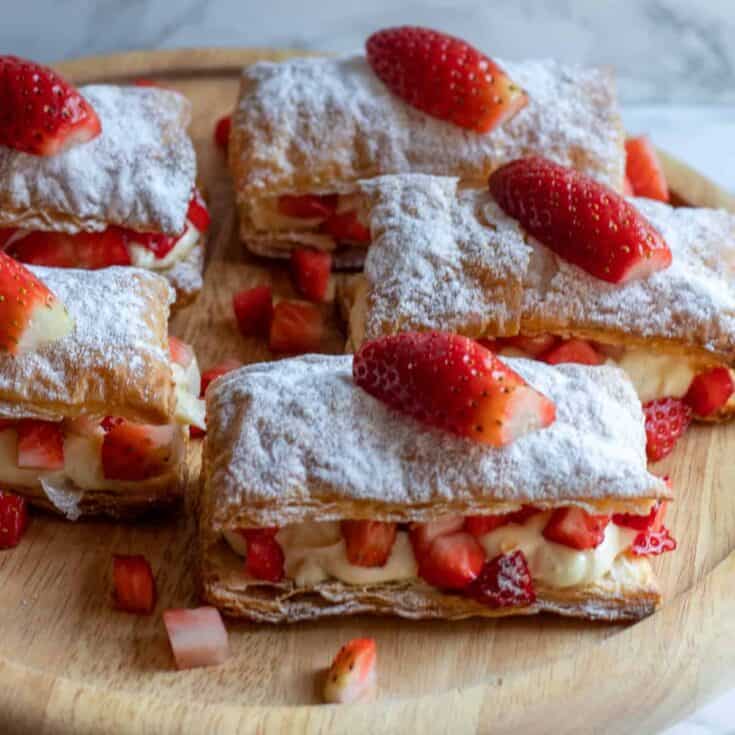 Image for Easy Strawberry Puff Pastry Stacks