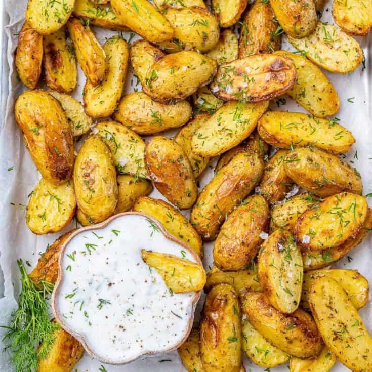 Image for Crispy Baked Greek Potato Wedges