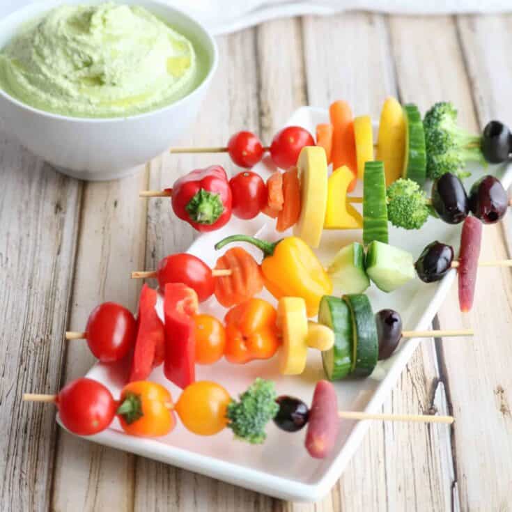 Image for Rainbow Veggie Skewers