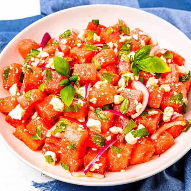 Image for Watermelon Basil Salad