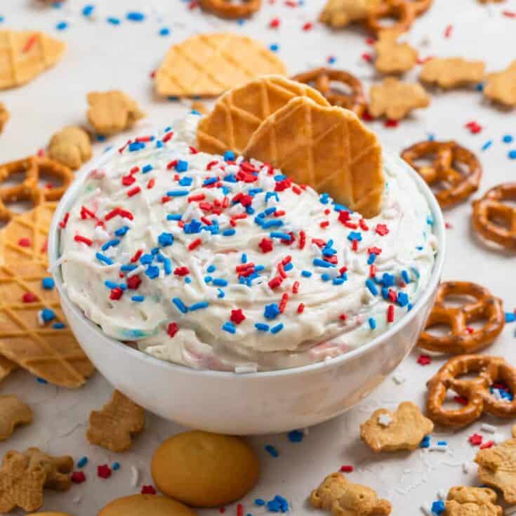 Image for Red, White and Blue Funfetti Dip