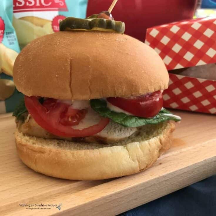 Image for Grilled Chicken Sandwiches with Garlic Parmesan Mayonnaise