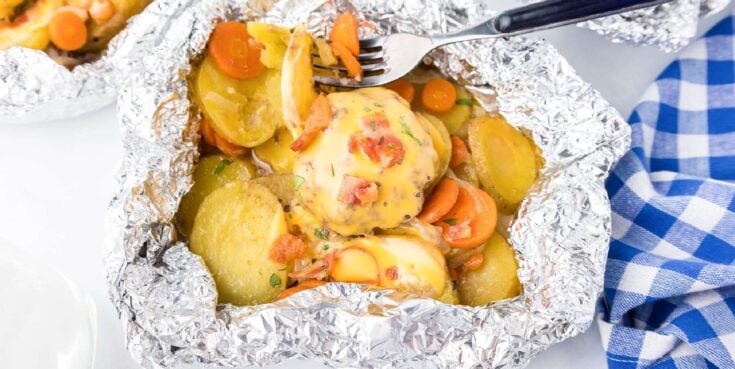 Image for Bacon Cheeseburger & Potato Hobo Dinner