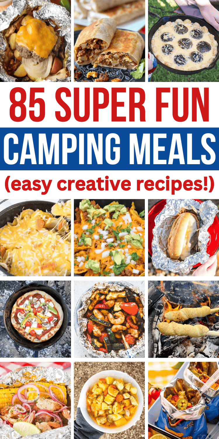 Easy summer camping meals! These fun camping meals easy make ahead recipes, meal ideas for camping easy recipes, camping recipes easy outdoor cooking, easy dutch oven recipes for camping meal ideas, premade food for camping meal ideas, best camping meals for large groups, easy camping meals dinner over fire, food for camping aesthetic, easy food for camping ideas, cast iron camp food ideas, foil packets for camping campfire foods, campfire cooking recipes kids, easy camping dinner ideas families