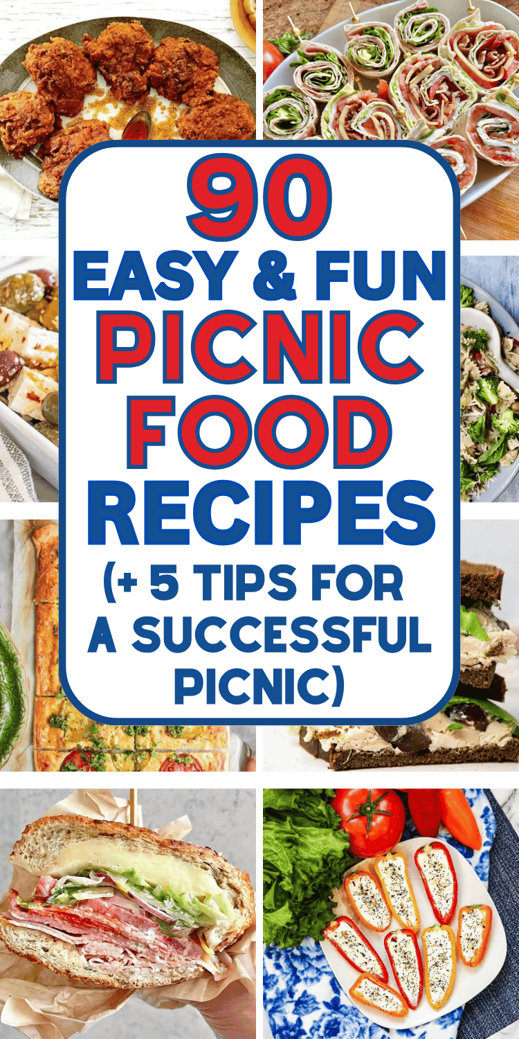 Easy picnic meal ideas and simple summer picnic finger foods! These quick and easy picnic food lunch ideas, summer picnic food ideas snacks appetizers, easy picnic food ideas for two summer, picnic food recipes summer, picnic food ideas for a crowd summer potluck recipes, picnic food ideas aesthetic simple, simple beach picnic aesthetic, picnic sandwiches make ahead, summer picnic dinner ideas, best cold picnic food, picnic side dishes healthy, family picnic foods ideas, picnic date menu ideas.