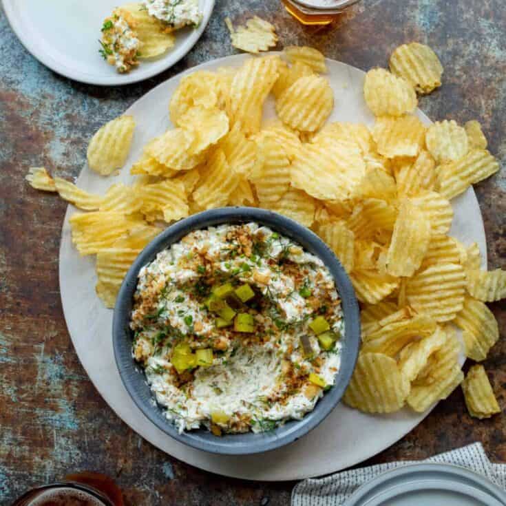 Image for Creamy Fried Dill Pickle Dip 