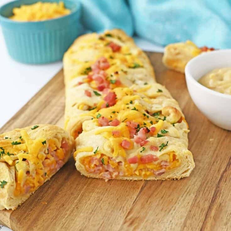 Image for Ham and Cheese Crescent Braid