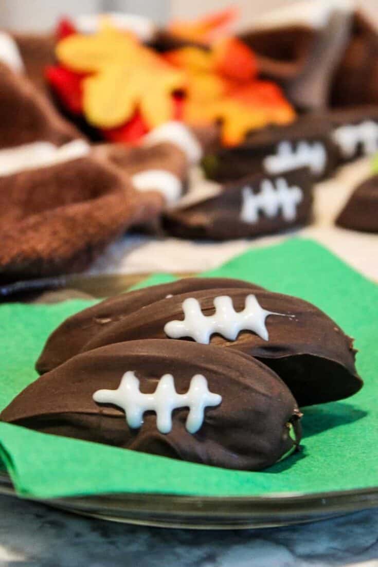 Image for Chocolate Football Candy Apples
