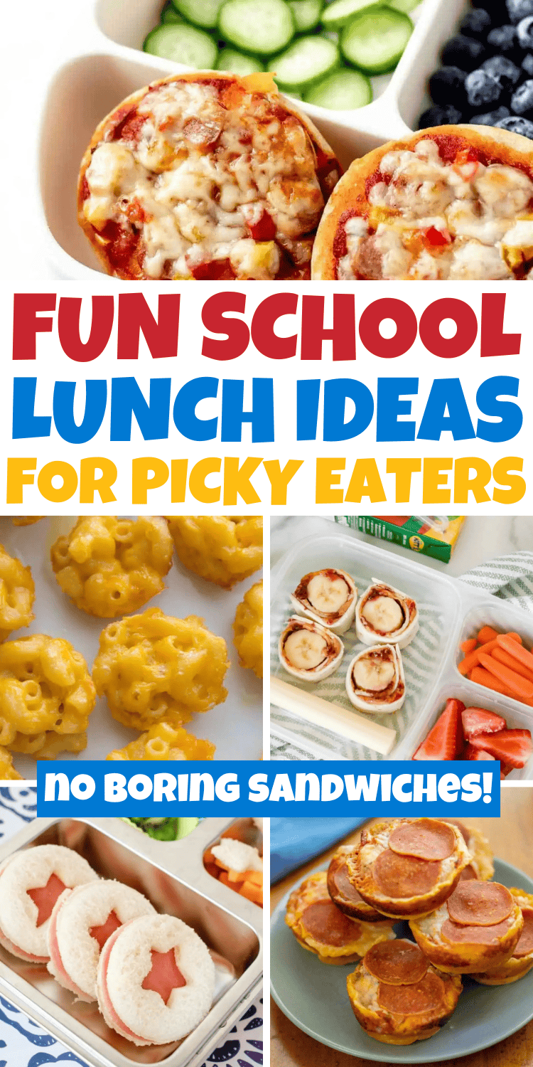 Easy kids lunch ideas for school! How to make kid-friendly lunches they’ll actually eat! These school lunch box ideas include non sandwich lunches, bento box lunch ideas and healthy cold school lunches for picky eaters. Packed School Lunch Ideas For Kids, Ideas For Kids' Lunch Packing, Preschool Friendly Lunches, Kid approved meals, Cold Lunchbox Ideas For Kids, Lunch Ideas Kids, back to school lunch ideas, Kids Lunchables Lunchbox Ideas, school lunch ideas aesthetic, school lunch snacks, picky eater lunch easy, Simple School Lunches For Kids, Packed Lunches For Kids, Cold School Lunches, Kid Lunch Ideas For Picky Eaters, On The Go Lunches For Kids, Bento School Lunch Ideas For Kids, Bento Style Lunch Ideas, School Lunches For Kindergarten, Picky Eater Kids Lunch Ideas, Lunch Box Ideas.
