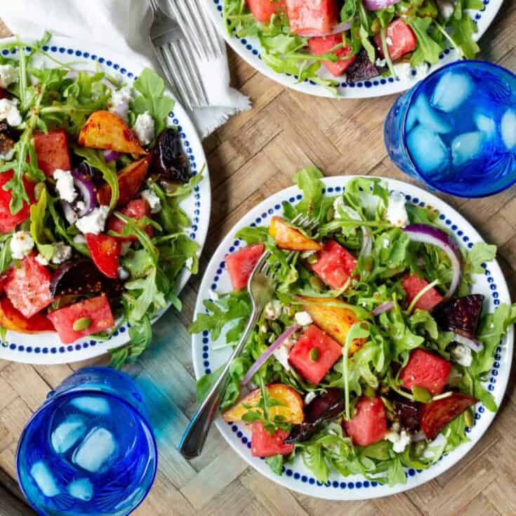 Image for Roasted Beet and Watermelon Salad with Goat Cheese