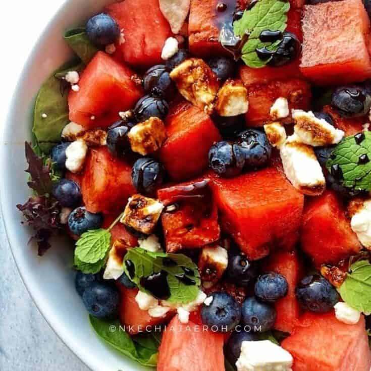 Image for Blueberry Watermelon Feta Salad 