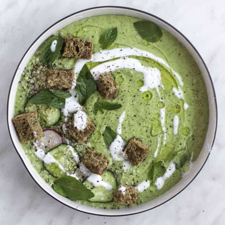 Image for Cucumber Gazpacho with Avocado and Mint
