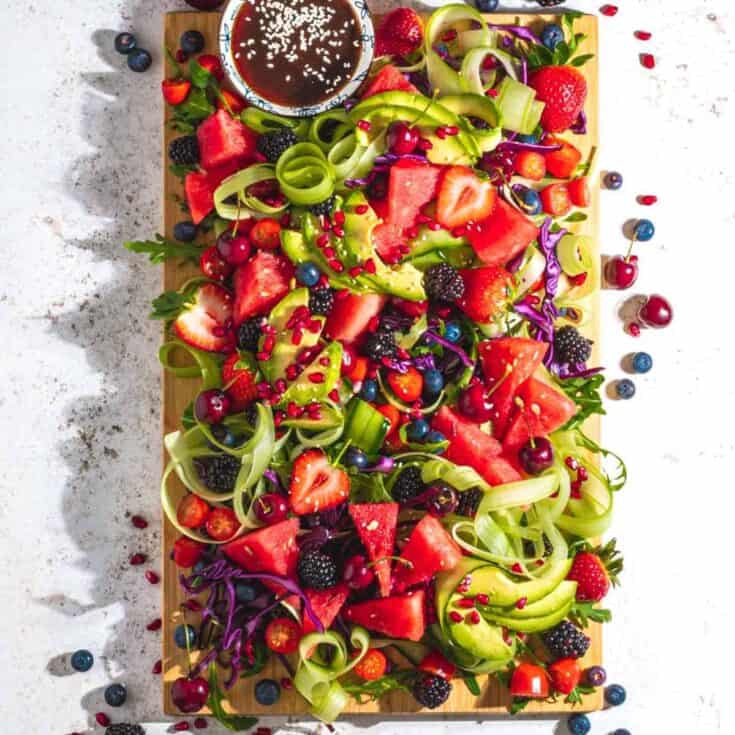 Image for Rainbow Salad with Chinese Dressing