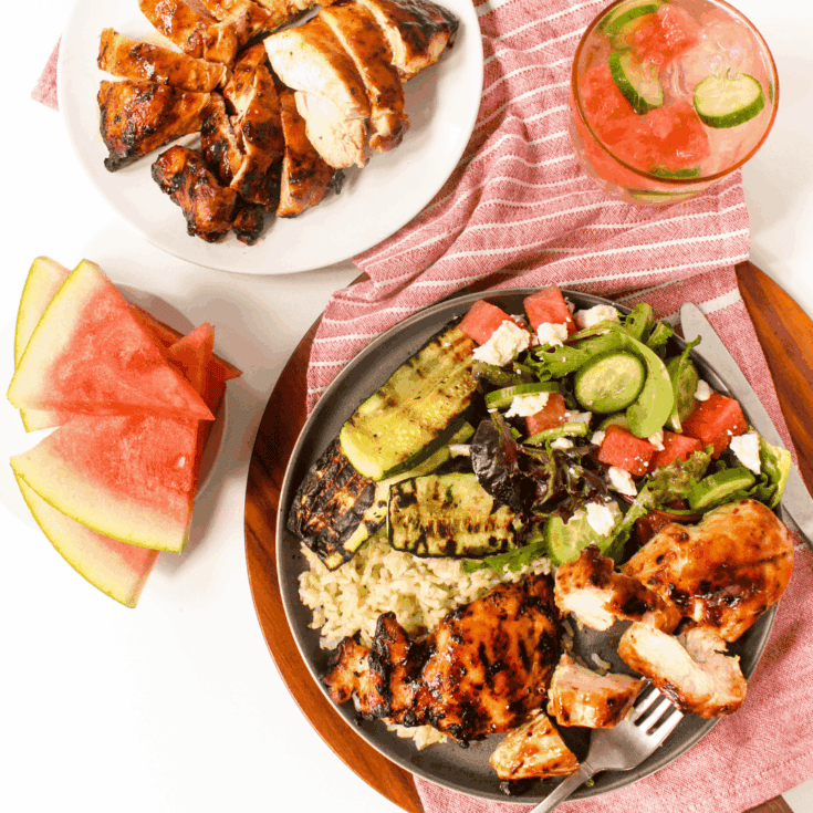 Image for Watermelon Lime Glazed Grilled Chicken 