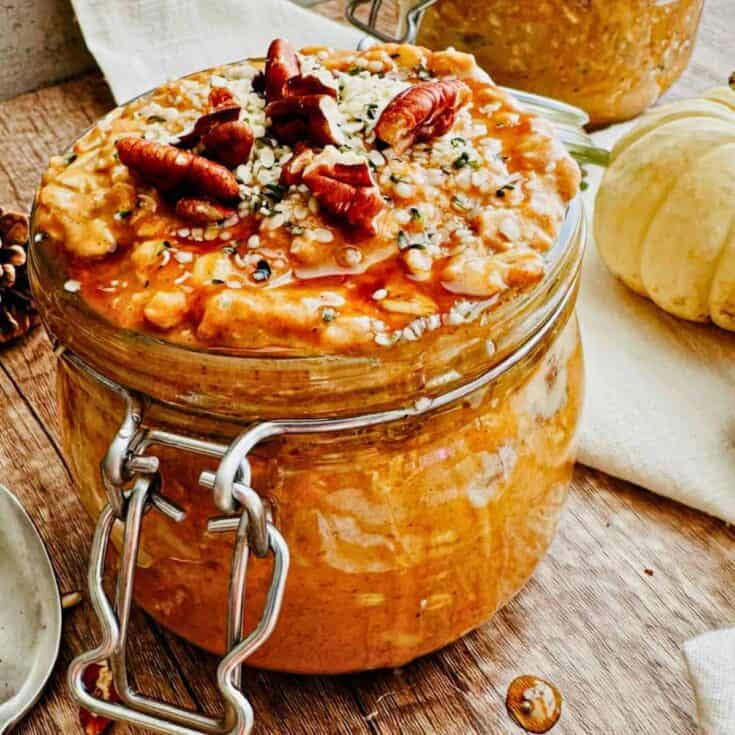 Image for High-Protein Overnight Pumpkin Oats