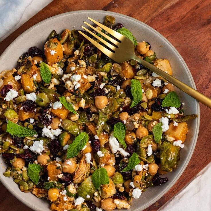 Image for Warm Butternut Squash Brussel Sprout Salad