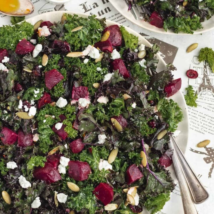 Image for Kale And Beet Salad With Orange Vinaigrette